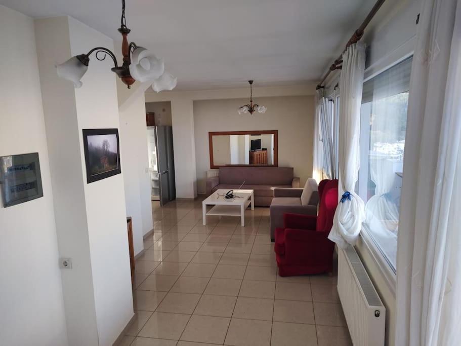 Apartmán Finas Penthouse,Private Terrace,Great View,Mins From Sea Kavala Exteriér fotografie