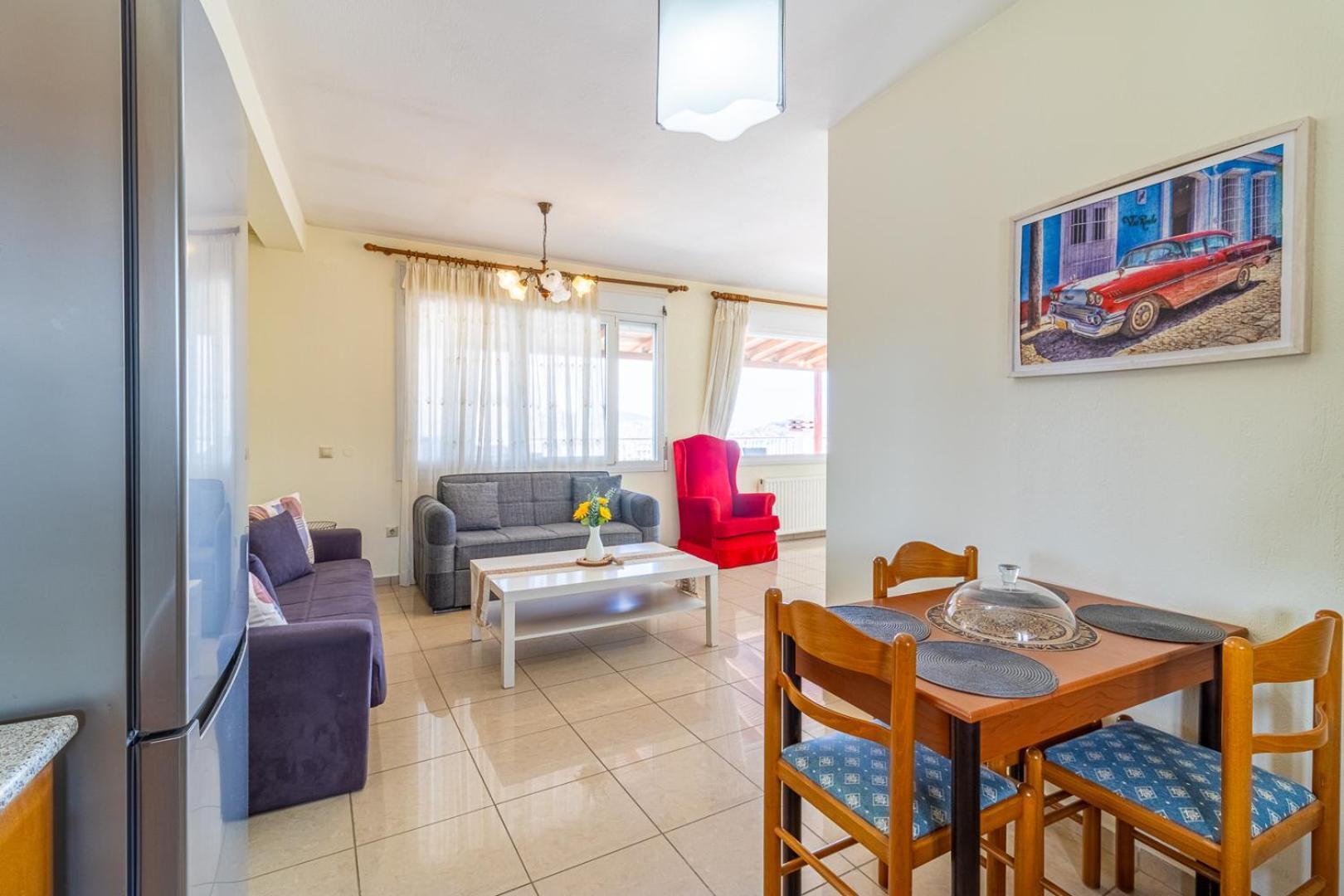 Apartmán Finas Penthouse,Private Terrace,Great View,Mins From Sea Kavala Exteriér fotografie