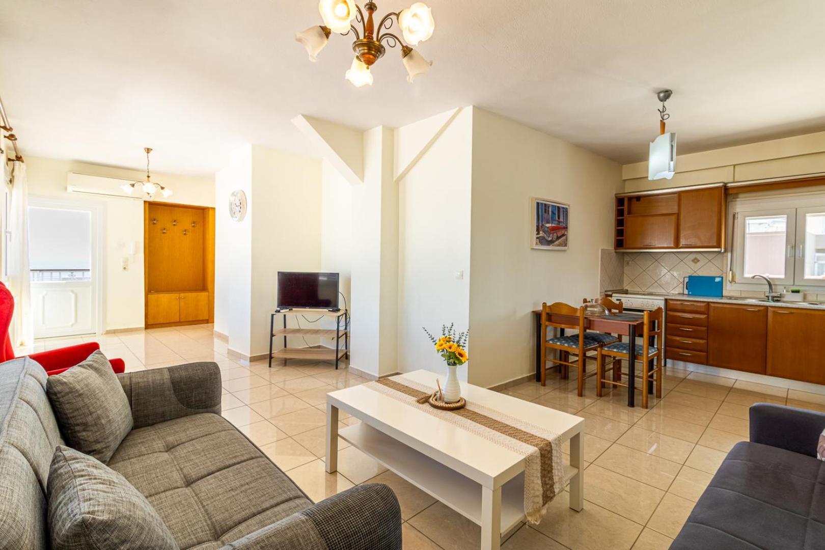 Apartmán Finas Penthouse,Private Terrace,Great View,Mins From Sea Kavala Exteriér fotografie
