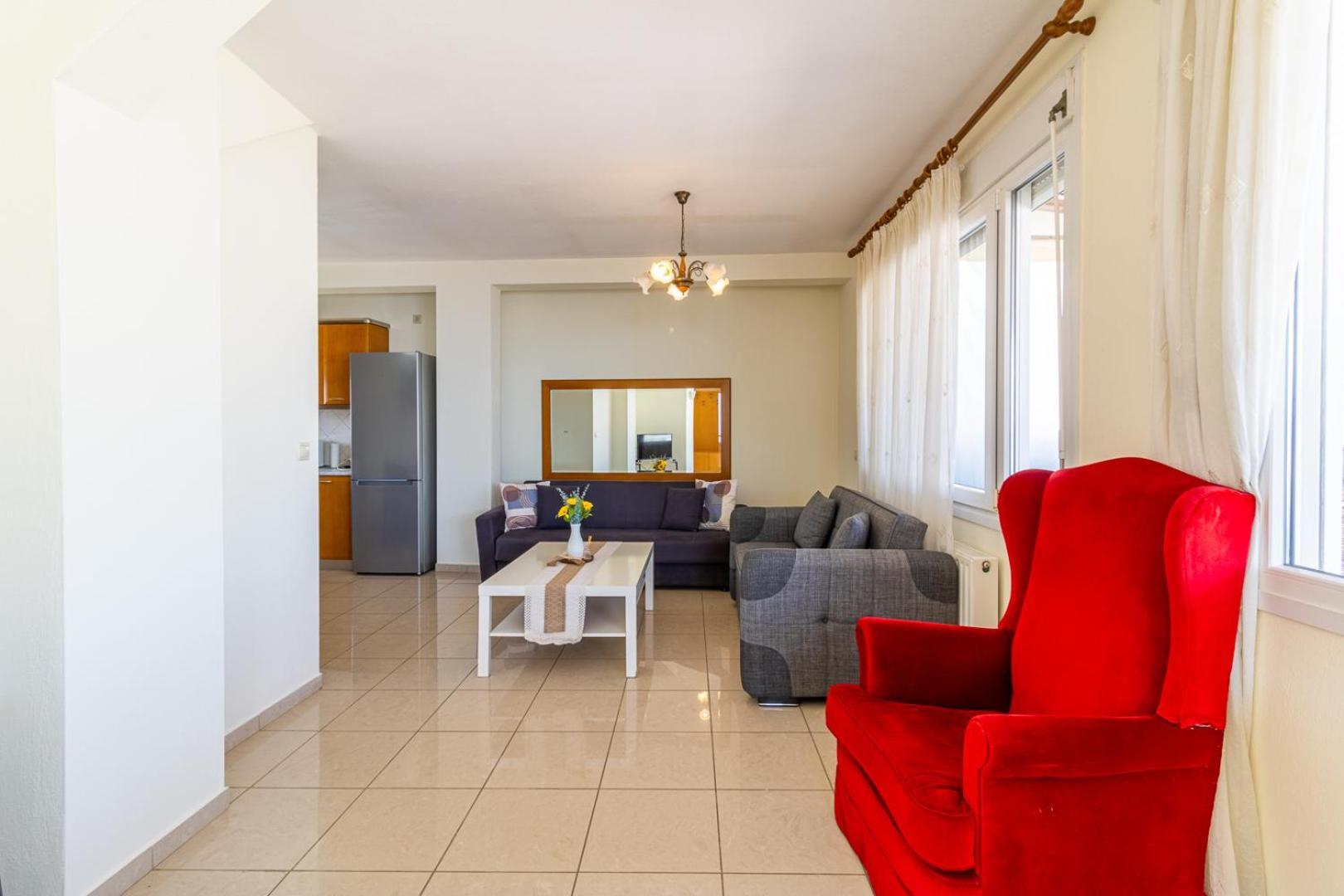 Apartmán Finas Penthouse,Private Terrace,Great View,Mins From Sea Kavala Exteriér fotografie